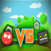 Red Bounce ball icon
