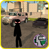Stick Fight Rope Hero 3 Vice Town: Police Shooter icon