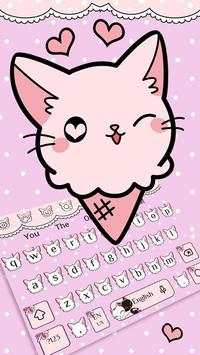 Cute Cat Keyboard Theme screenshot 3