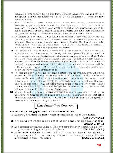 10th class english important Q & A screenshot 6