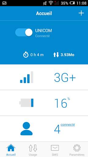 ALCATEL ONETOUCH LINK APP screenshot 1