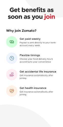 Zomato Delivery Partner screenshot 1