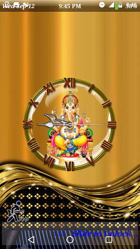 Ganesh Clock  live wallpaper screenshot 16