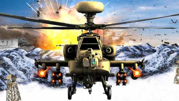 Helicopter mobile shooting tussle game screenshot 1