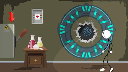 Stealing Stickman : Funny Escape Simulation screenshot 1
