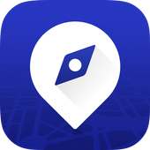 خرائط GPS طريق مكتشف الحرة أيقونة