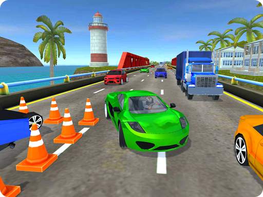 High Speed Traffic Car Driving Road Race Simulator screenshot 9