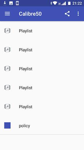 Calibre 50 songs screenshot 2