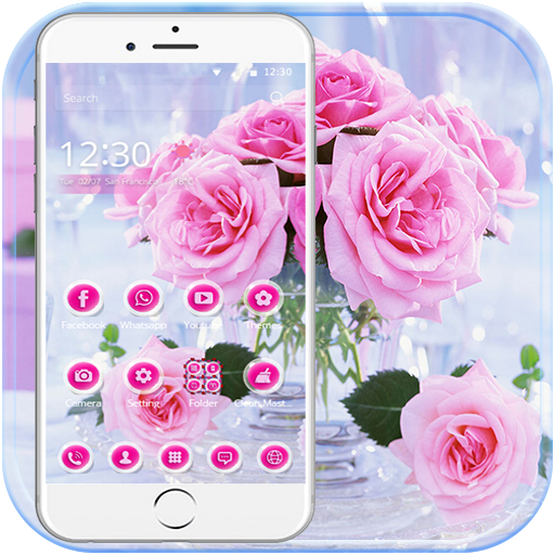 Pink Rose Love Theme icon