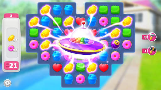 Sweet Home Design- Candy Match screenshot 1