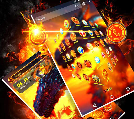 Dragon Launcher Theme screenshot 1