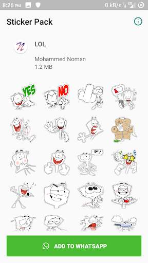 Funny What's App Sticker - WA Stickers screenshot 3