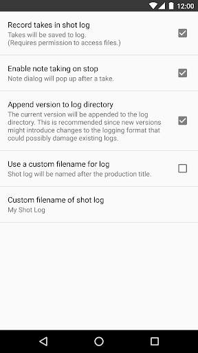 Clean Slate – Clapperboard & Log screenshot 7