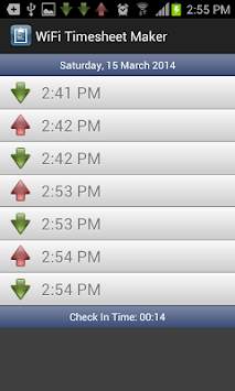 WiFi Timesheet Maker screenshot 2