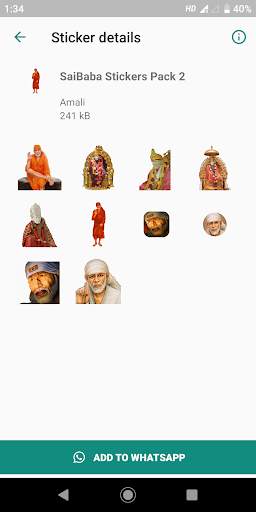 Sai Baba Stickers for WhatsApp 2019 screenshot 2