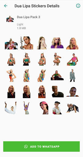 Dua Lipa Stickers App screenshot 4