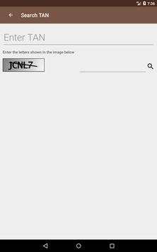 TAN Search, Application Status screenshot 11