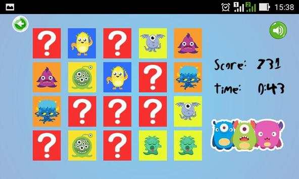 memory monster games screenshot 4