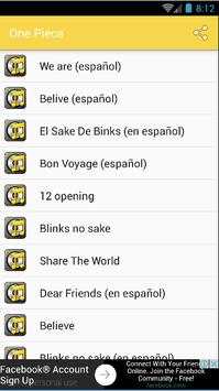 One Piece Music & Lyrics screenshot 2