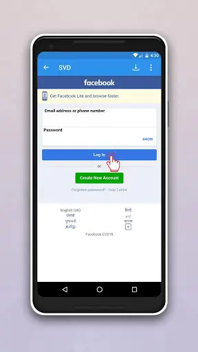 วิดีโอดาวน์โหลดสำหรับ Facebook screenshot 1