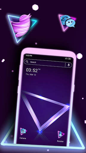Neon Triangle Launcher Theme screenshot 1