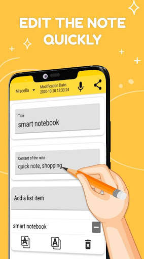 Smart Notepad Notes - Quick Note, Shopping List screenshot 2