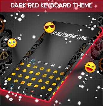 Dark Red Keyboard Theme screenshot 2