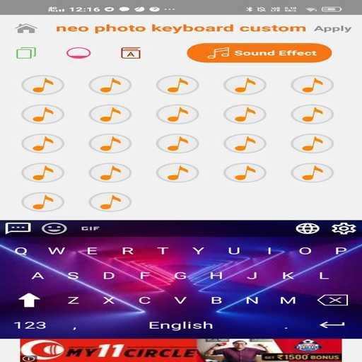 neo keyboard hd wallpaper and custom photos screenshot 1