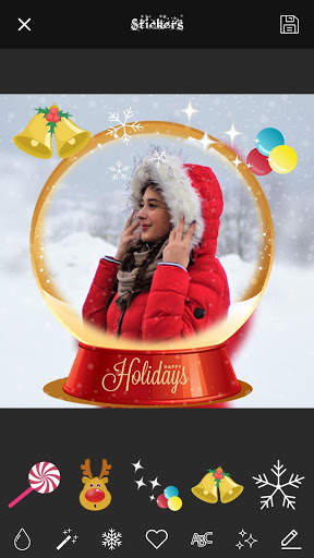 Christmas Card PIP Art Camera Maker screenshot 1