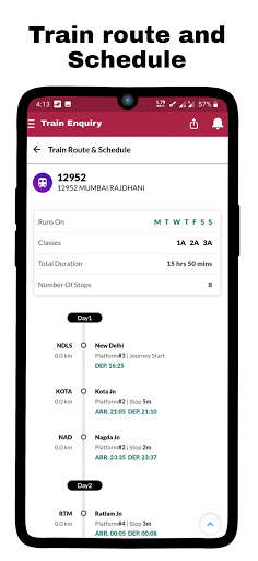 Indian Railway TrainGo Status for Where is myTrain screenshot 6