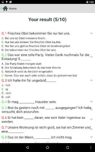 German Test 4 تصوير الشاشة