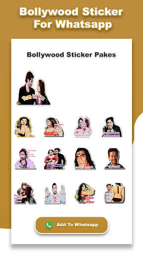 Bollywood Stickers for WhatsApp (WA-Sticker) screenshot 3