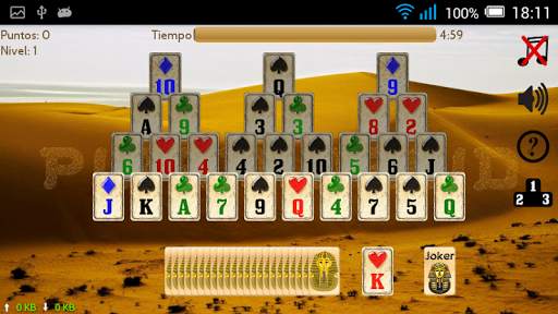 Piramidroid. Solitario pirámides. Juego de cartas screenshot 1