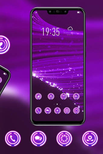 Colorful theme Purple luminescent fiber Y21L screenshot 3