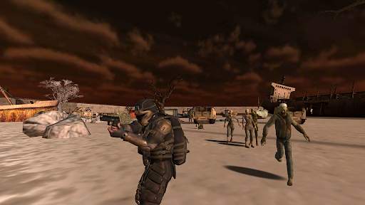 Commando zombie highway Game screenshot 3