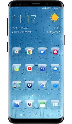 Theme Launcher - Glass Icons 1 تصوير الشاشة