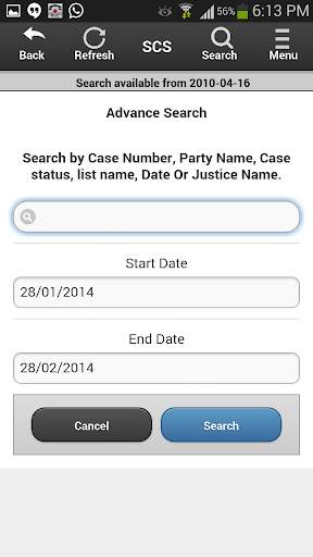 SCS - High Court Causelist screenshot 6