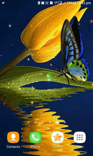 Blue Butterfly Live Wallpaper screenshot 2