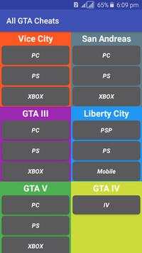 All in one GTA Cheats screenshot 1