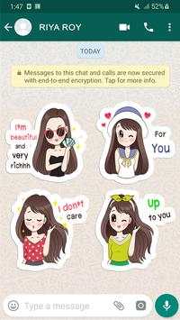 Girl Sticker For Whatsapp screenshot 1