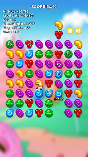 Never-ending Candies - Match 3 Timed Puzzle screenshot 1