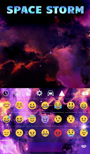 Space Storm Animated Keyboard   Live Wallpaper screenshot 4
