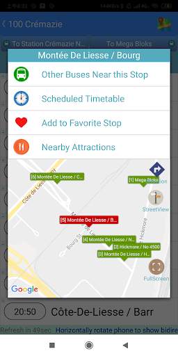 Montreal STM Bus Timetable screenshot 4