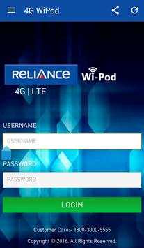 Reliance 4G Wipod App скриншот 3