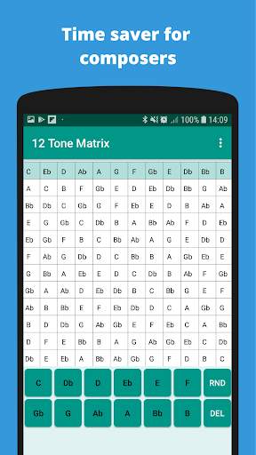 12 Tone Matrix Calculator - Music Composition screenshot 2