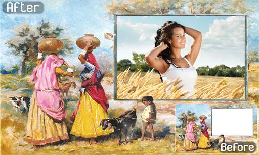 Village Photo Frames - my village life photo style 6 تصوير الشاشة