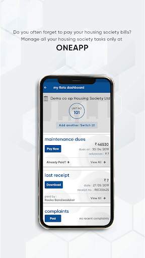 oneapp - For Society Management & Online ordering screenshot 3