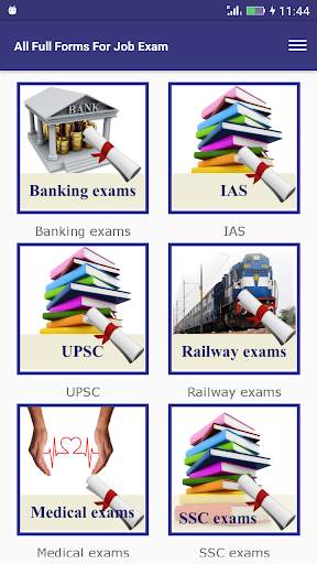 All Full Forms For Job Exam screenshot 1