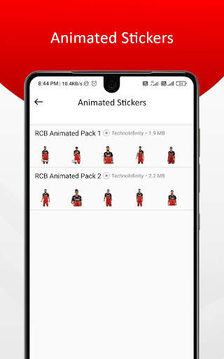 RCB Stickers & Animated Stickers for WhatsApp screenshot 2