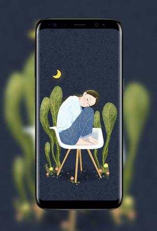 Lonely Girl Wallpapers 6 تصوير الشاشة